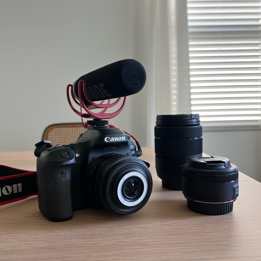 CANON 80D DSLR Camera Kit with 3 Lenses